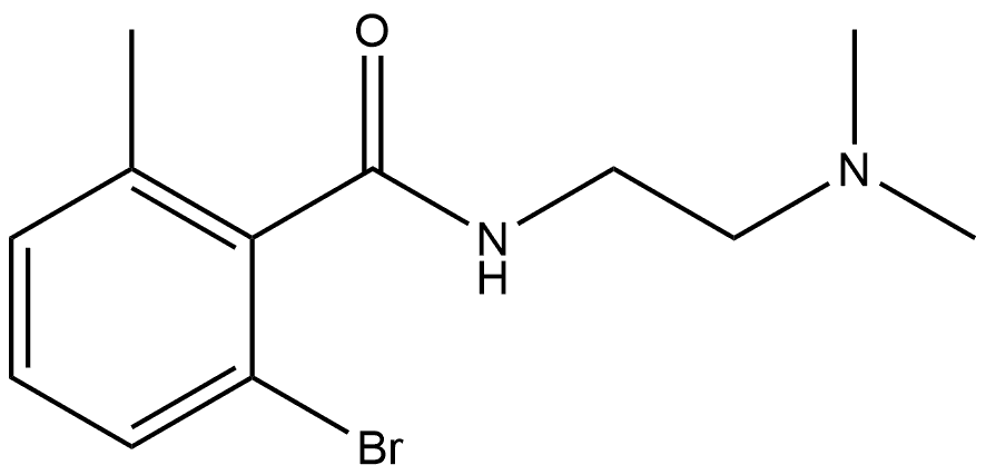 2-Bromo-N-[2-(dimethylamino)ethyl]-6-methylbenzamide Structure