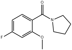 (4-Fluoro-2-methoxyphenyl)(pyrrolidin-1-yl)methanone Structure