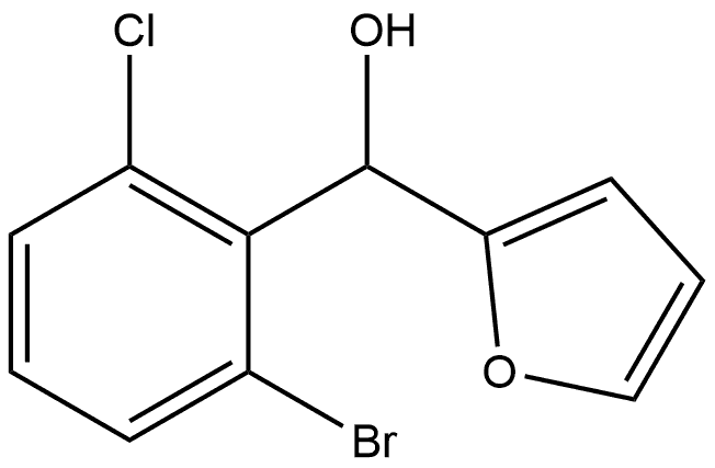 (2-bromo-6-chlorophenyl)(furan-2-yl)methanol Structure