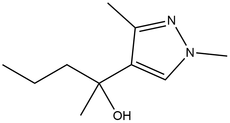 α,1,3-Trimethyl-α-propyl-1H-pyrazole-4-methanol Structure