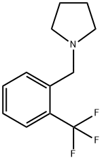 Pyrrolidine, 1-?[[2-?(trifluoromethyl)?phenyl]?methyl]?- Structure