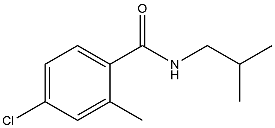 4-Chloro-2-methyl-N-(2-methylpropyl)benzamide Structure