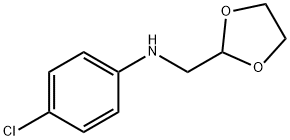 1,3-Dioxolane-2-methanamine, N-(4-chlorophenyl)- Structure