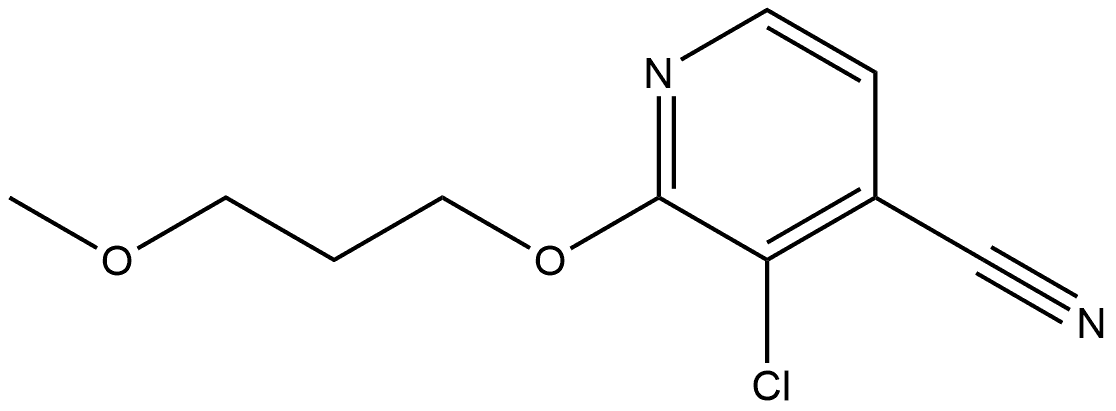 3-Chloro-2-(3-methoxypropoxy)-4-pyridinecarbonitrile Structure