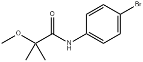 Propanamide, N-(4-bromophenyl)-2-methoxy-2-methyl- Structure