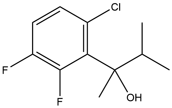 6-Chloro-2,3-difluoro-α-methyl-α-(1-methylethyl)benzenemethanol Structure