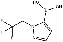 Boronic acid, B-[1-(2,2,2-trifluoroethyl)-1H-pyrazol-5-yl]- 구조식 이미지