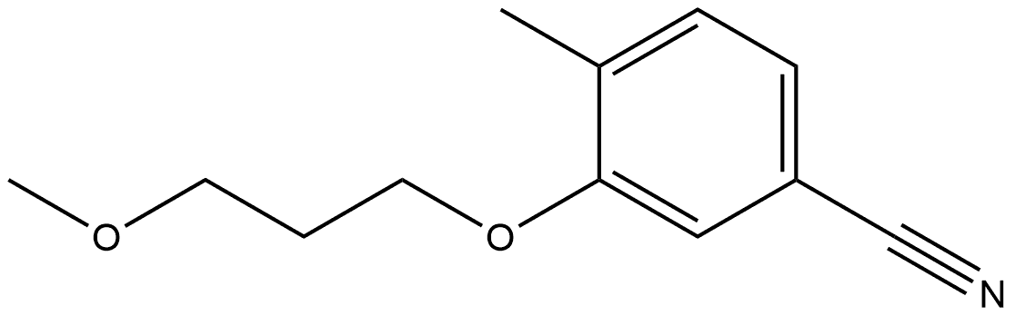 3-(3-Methoxypropoxy)-4-methylbenzonitrile Structure