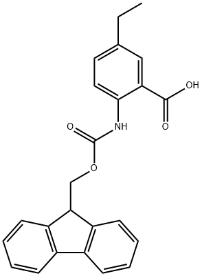 5-ethyl-2-{[(9H-fluoren-9-ylmethoxy)carbonyl]amino}benzoic acid Structure