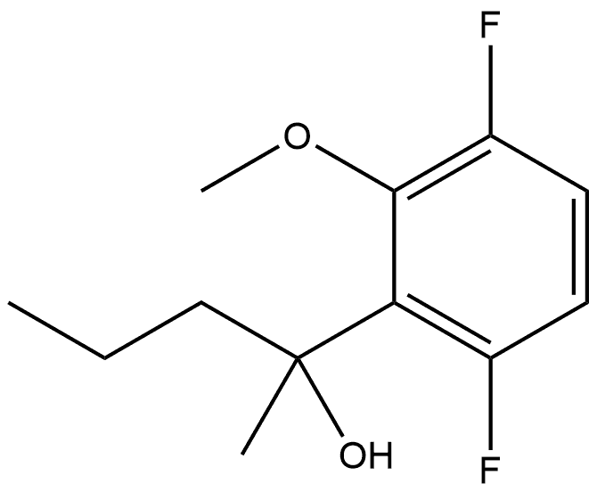 3,6-Difluoro-2-methoxy-α-methyl-α-propylbenzenemethanol Structure