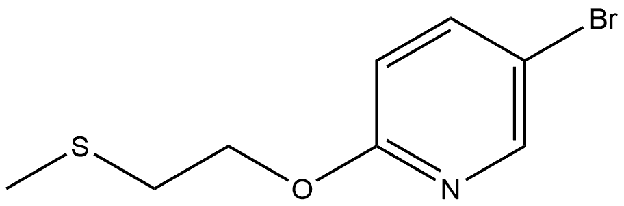 5-bromo-2-(2-(methylthio)ethoxy)pyridine Structure