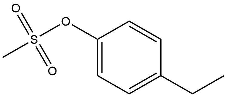 Phenol, 4-ethyl-, 1-methanesulfonate Structure