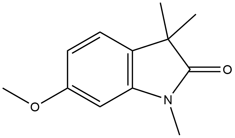 2H-Indol-2-one, 1,3-dihydro-6-methoxy-1,3,3-trimethyl- Structure