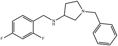 3-Pyrrolidinamine, N-[(2,4-difluorophenyl)methyl]-1-(phenylmethyl)- Structure