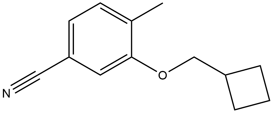 3-(Cyclobutylmethoxy)-4-methylbenzonitrile Structure