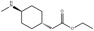 trans-ethyl 2-(4-(methylamino)cyclohexyl)acetate Structure