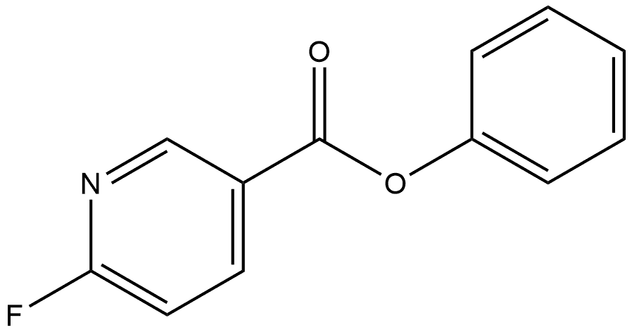 Phenyl 6-fluoro-3-pyridinecarboxylate Structure