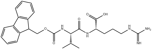 L-Arginine, N-[(9H-fluoren-9-ylmethoxy)carbonyl]-L-valyl- Structure