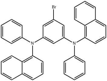 5-bromo-N1, N3--di-1-naphthalenyl- N1, N3-diphenyl-1,3-benzenediamine Structure