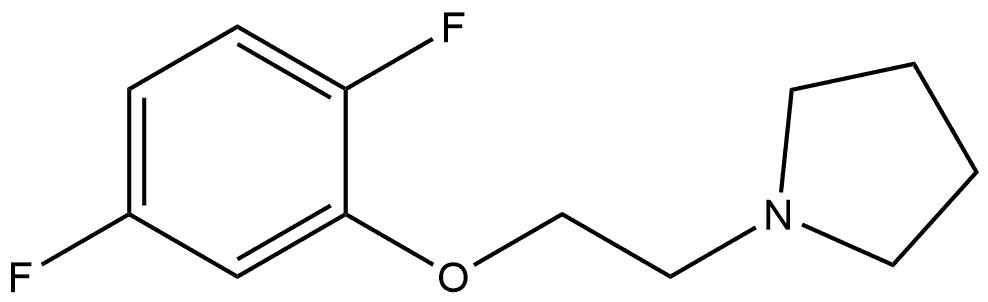 1-[2-(2,5-Difluorophenoxy)ethyl]pyrrolidine Structure