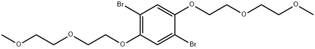 Benzene, 1,4-dibromo-2,5-bis[2-(2-methoxyethoxy)ethoxy]- Structure