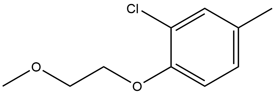 2-Chloro-1-(2-methoxyethoxy)-4-methylbenzene Structure