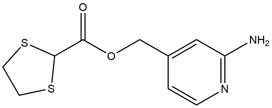 (2-aminopyridin-4-yl)methyl 1,3-dithiolane-2-carboxylate Structure