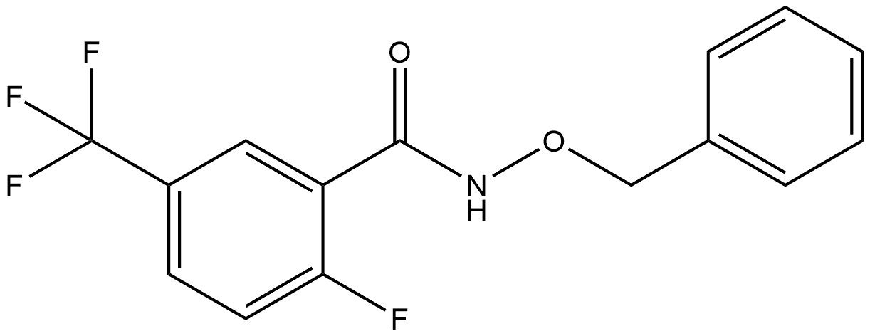 2-Fluoro-N-(phenylmethoxy)-5-(trifluoromethyl)benzamide Structure