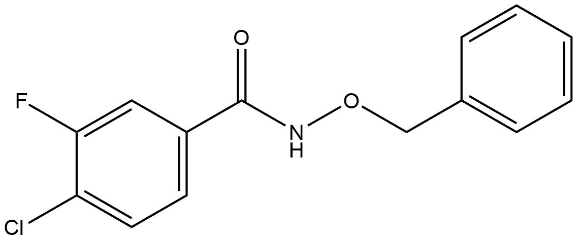 4-Chloro-3-fluoro-N-(phenylmethoxy)benzamide Structure