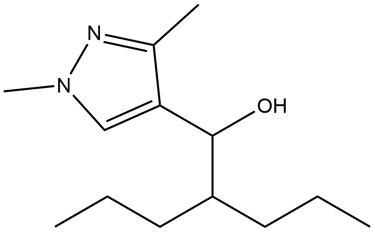 1,3-Dimethyl-α-(1-propylbutyl)-1H-pyrazole-4-methanol Structure