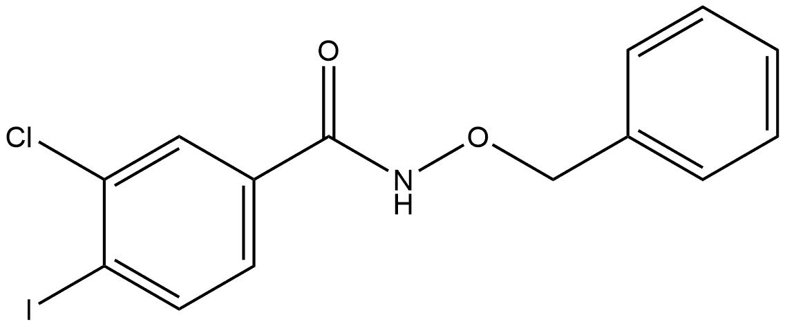 3-Chloro-4-iodo-N-(phenylmethoxy)benzamide Structure