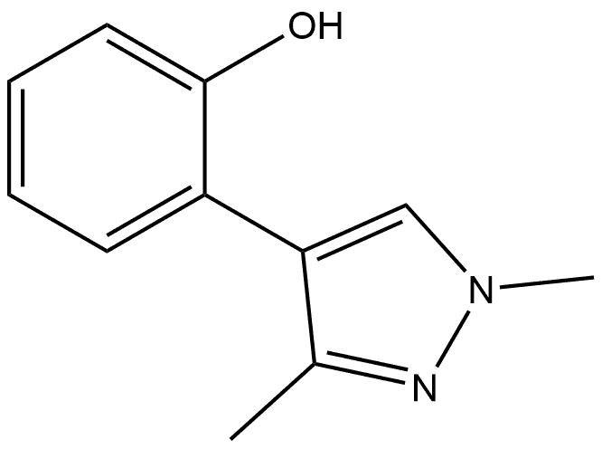 2-(1,3-Dimethyl-1H-pyrazol-4-yl)phenol Structure