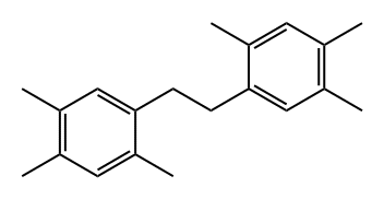 Benzene, 1,1'-(1,2-ethanediyl)bis[2,4,5-trimethyl- Structure