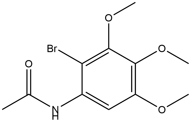 N-(2-Bromo-3,4,5-trimethoxyphenyl)acetamide Structure