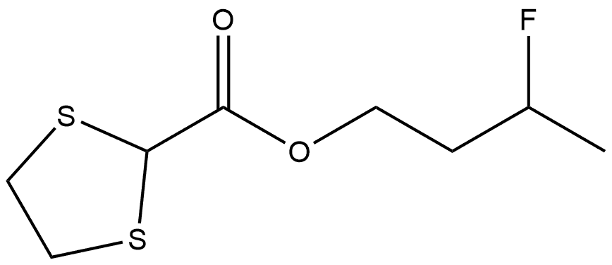 3-Fluoro-butyl 1,3-dithiolane-2-carboxylate Structure