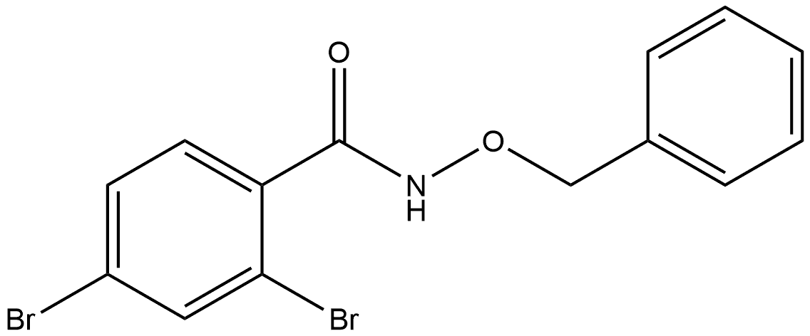 2,4-Dibromo-N-(phenylmethoxy)benzamide Structure