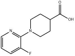 4-Piperidinecarboxylic acid, 1-(3-fluoro-2-pyridinyl)- Structure