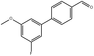 [1,1'-Biphenyl]-4-carboxaldehyde, 3'-fluoro-5'-methoxy- Structure