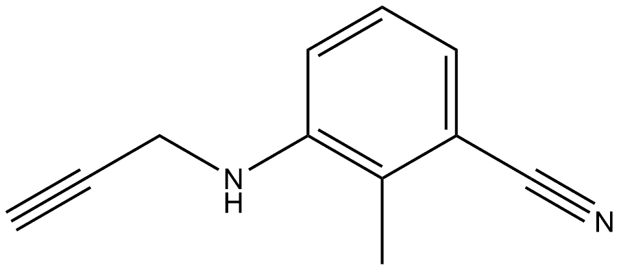 2-Methyl-3-(2-propyn-1-ylamino)benzonitrile Structure