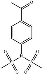 Methanesulfonamide, N-(4-acetylphenyl)-N-(methylsulfonyl)- 구조식 이미지