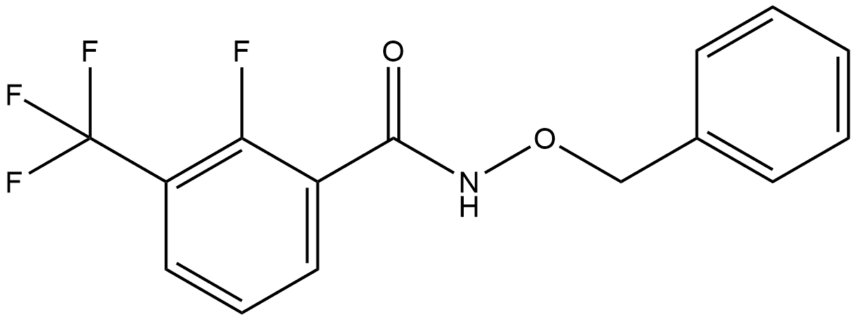 2-Fluoro-N-(phenylmethoxy)-3-(trifluoromethyl)benzamide Structure