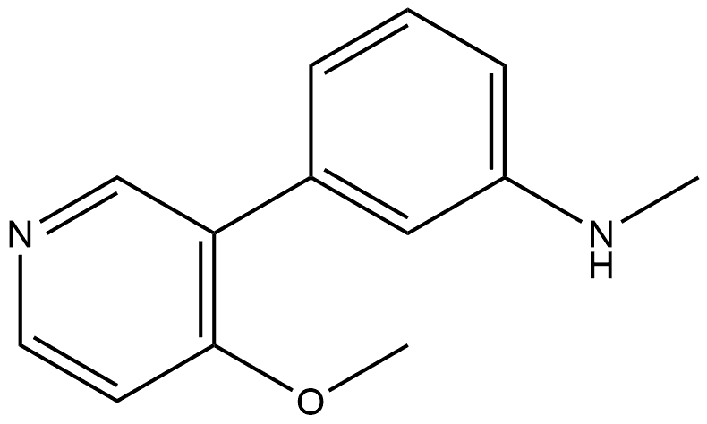 3-(4-Methoxy-3-pyridinyl)-N-methylbenzenamine Structure