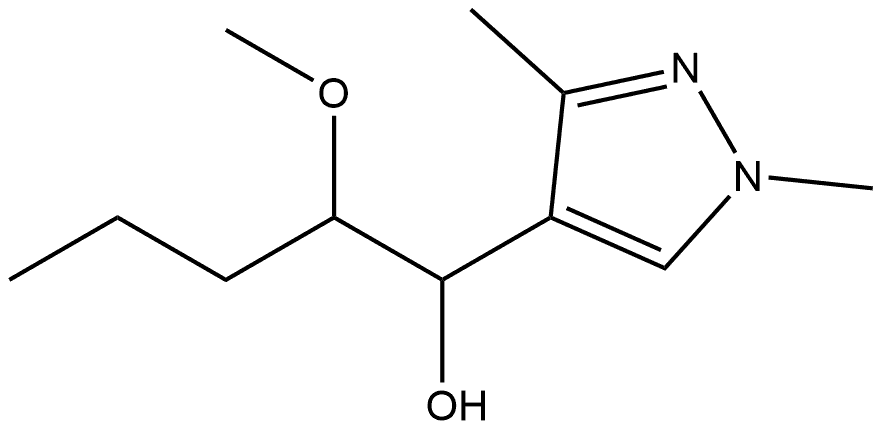 α-(1-Methoxybutyl)-1,3-dimethyl-1H-pyrazole-4-methanol Structure