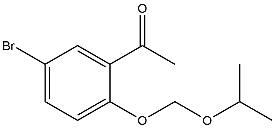 1-[5-Bromo-2-[(1-methylethoxy)methoxy]phenyl]ethanone Structure