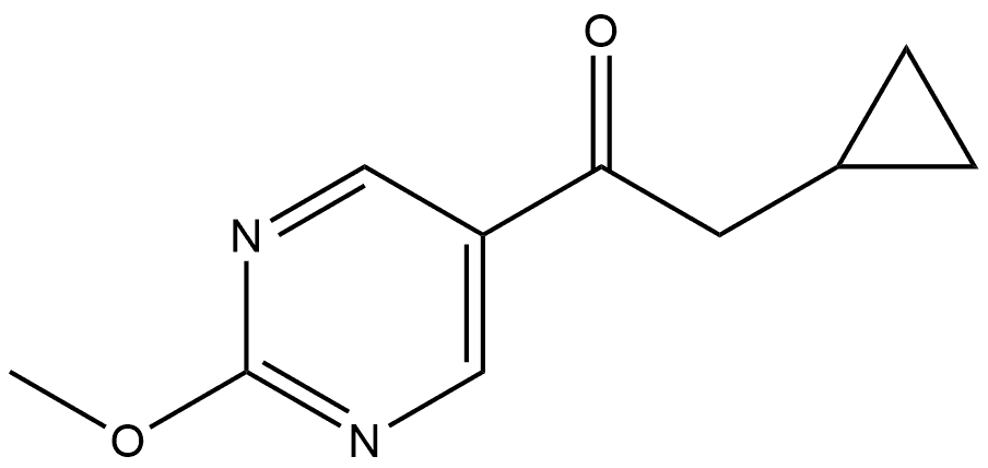 2-Cyclopropyl-1-(2-methoxy-5-pyrimidinyl)ethanone 구조식 이미지