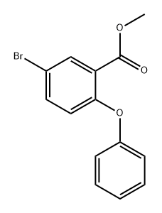 Benzoic acid, 5-bromo-2-phenoxy-, methyl ester Structure