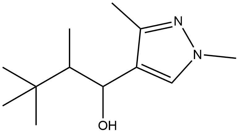 1,3-Dimethyl-α-(1,2,2-trimethylpropyl)-1H-pyrazole-4-methanol Structure