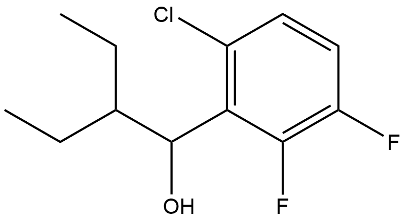 6-Chloro-α-(1-ethylpropyl)-2,3-difluorobenzenemethanol Structure