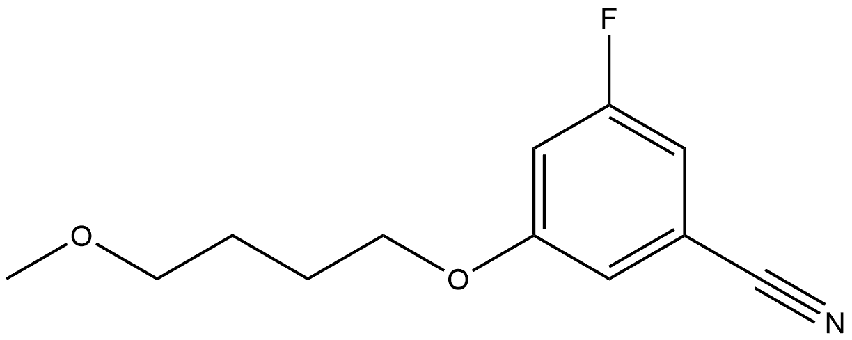 3-Fluoro-5-(4-methoxybutoxy)benzonitrile Structure