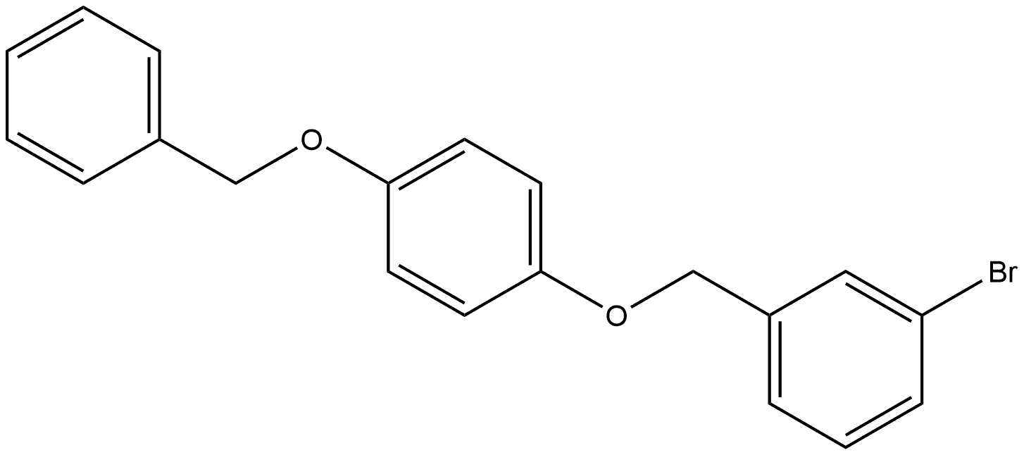 1-[(3-Bromophenyl)methoxy]-4-(phenylmethoxy)benzene Structure